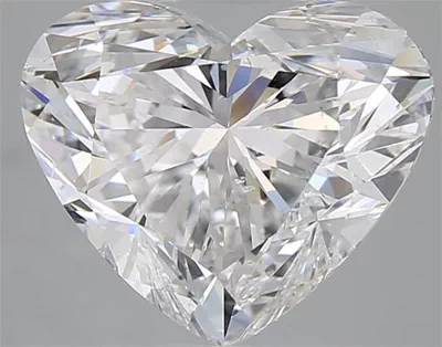 5.01ct E SI2 Rare Carat Ideal Cut Heart Diamond