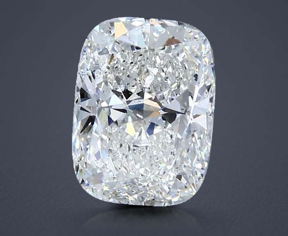 4.02ct H SI1 Rare Carat Ideal Cut Cushion Diamond