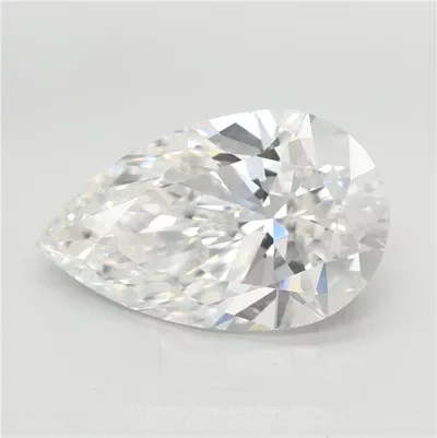 5.03ct F VS1 Rare Carat Ideal Cut Pear Lab Grown Diamond