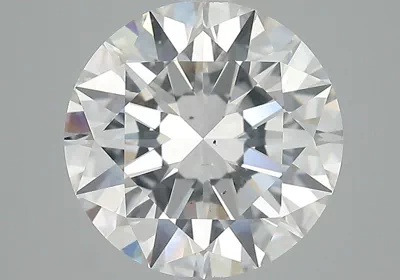 5.01ct G SI1 Rare Carat Ideal Cut Round Diamond
