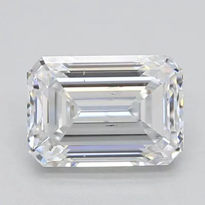 1.05ct D SI1 Excellent Cut Emerald Lab Grown Diamond