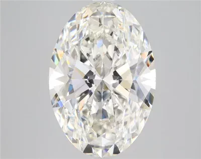 5.15ct H VS2 Rare Carat Ideal Cut Oval Lab Grown Diamond