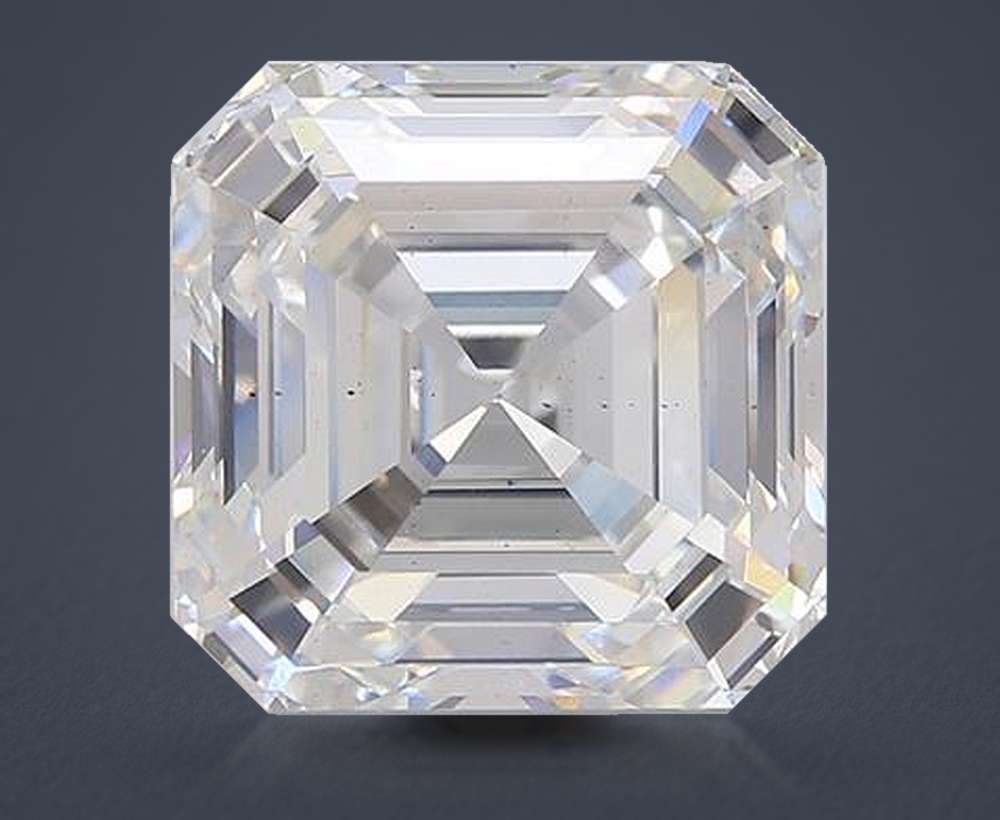 10.79ct F VS2 Rare Carat Ideal Cut Asscher Lab Grown Diamond