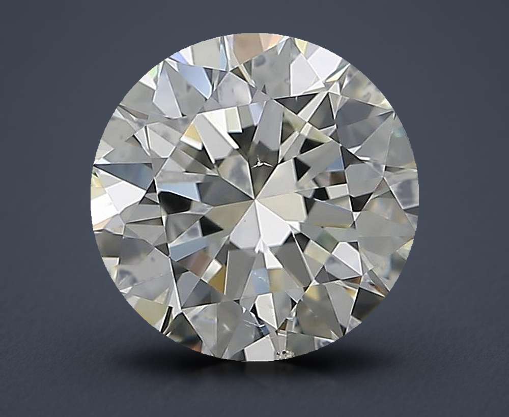2.50ct K SI1 Rare Carat Ideal Cut Round Diamond