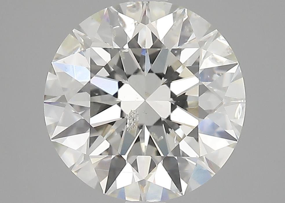 3.92ct J SI2 Rare Carat Ideal Cut Round Diamond