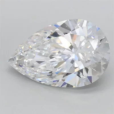 2.51ct D VS1 Rare Carat Ideal Cut Pear Lab Grown Diamond