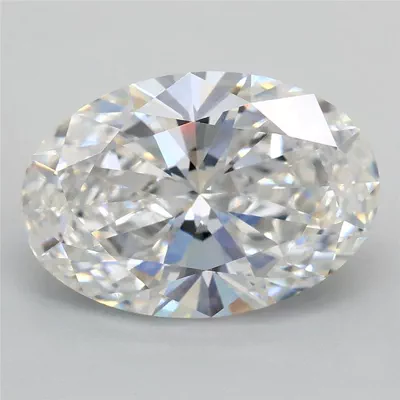 3.04ct E VS1 Rare Carat Ideal Cut Oval Lab Grown Diamond