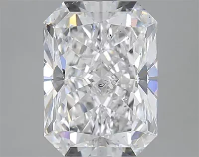 3.02ct D SI2 Rare Carat Ideal Cut Radiant Diamond