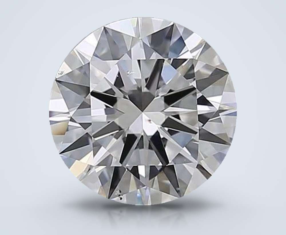 2.70ct E SI1 Rare Carat Ideal Cut Round Diamond