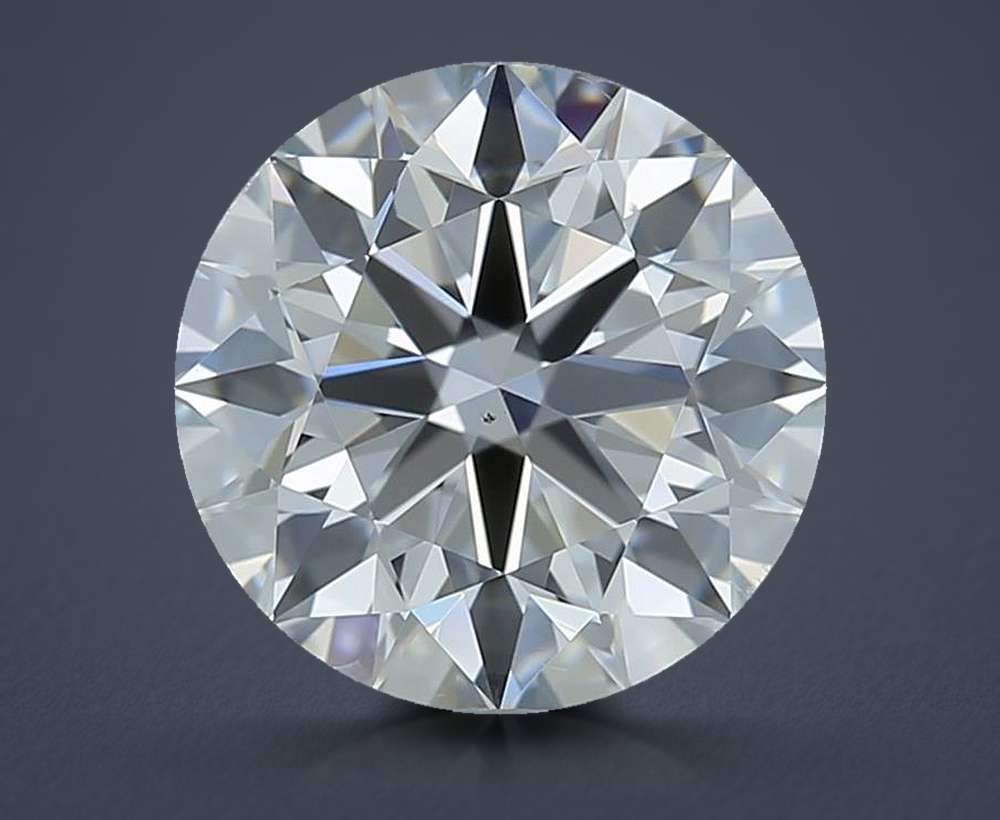 2.21ct E SI1 Rare Carat Ideal Cut Round Diamond
