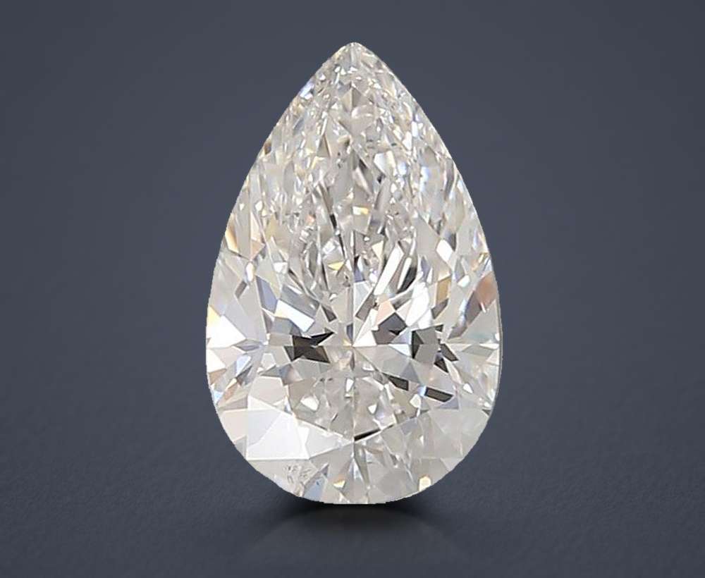1.72ct D VS1 Rare Carat Ideal Cut Pear Lab Grown Diamond