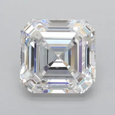1.61ct D VS2 Rare Carat Ideal Cut Asscher Lab Grown Diamond
