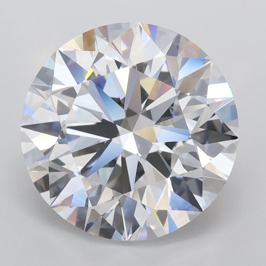 4.06ct D FL Rare Carat Ideal Cut Round Lab Grown Diamond