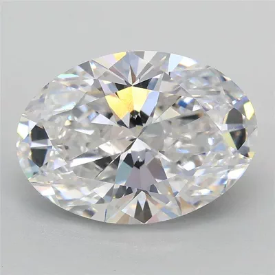 3.07ct D VVS2 Rare Carat Ideal Cut Oval Lab Grown Diamond