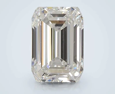 3.09ct E VS1 Rare Carat Ideal Cut Emerald Lab Grown Diamond