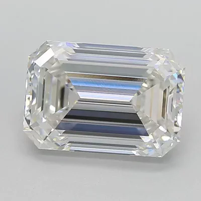 5.05ct G VVS2 Rare Carat Ideal Cut Emerald Lab Grown Diamond