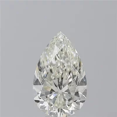 4.10ct J SI1 Rare Carat Ideal Cut Pear Diamond
