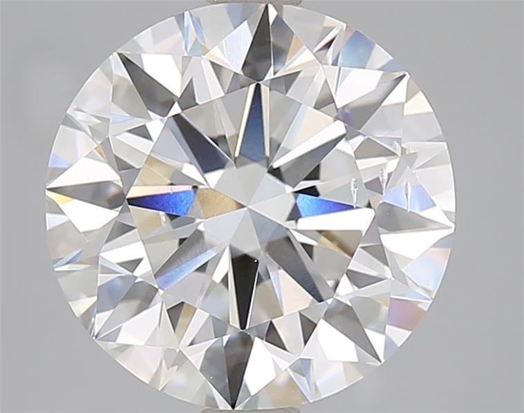 5.01ct F SI1 Rare Carat Ideal Cut Round Lab Grown Diamond