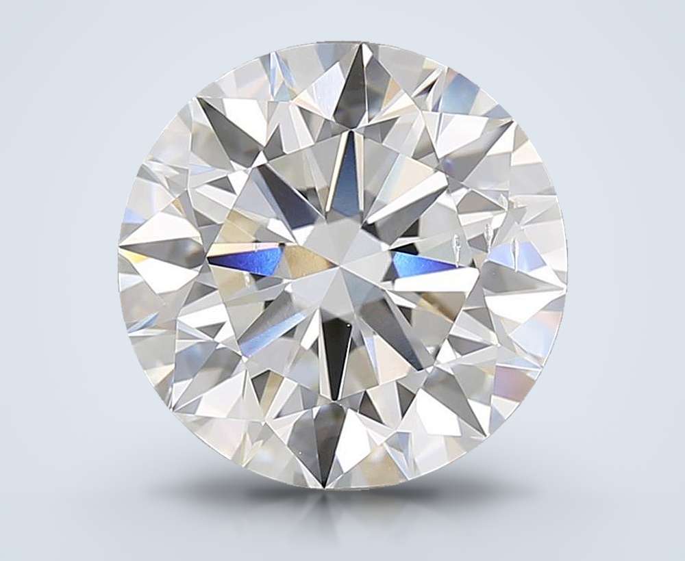 5.01ct F SI1 Rare Carat Ideal Cut Round Lab Grown Diamond