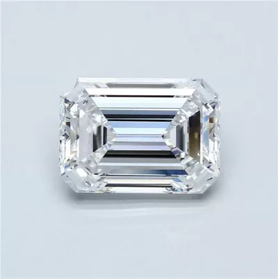 5.80ct E VVS2 Rare Carat Ideal Cut Emerald Diamond