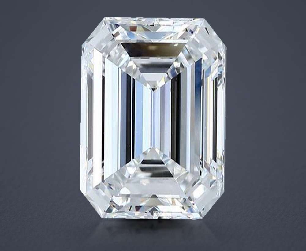 5.80ct E VVS2 Rare Carat Ideal Cut Emerald Diamond