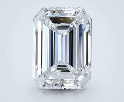 5.80ct E VVS2 Rare Carat Ideal Cut Emerald Diamond