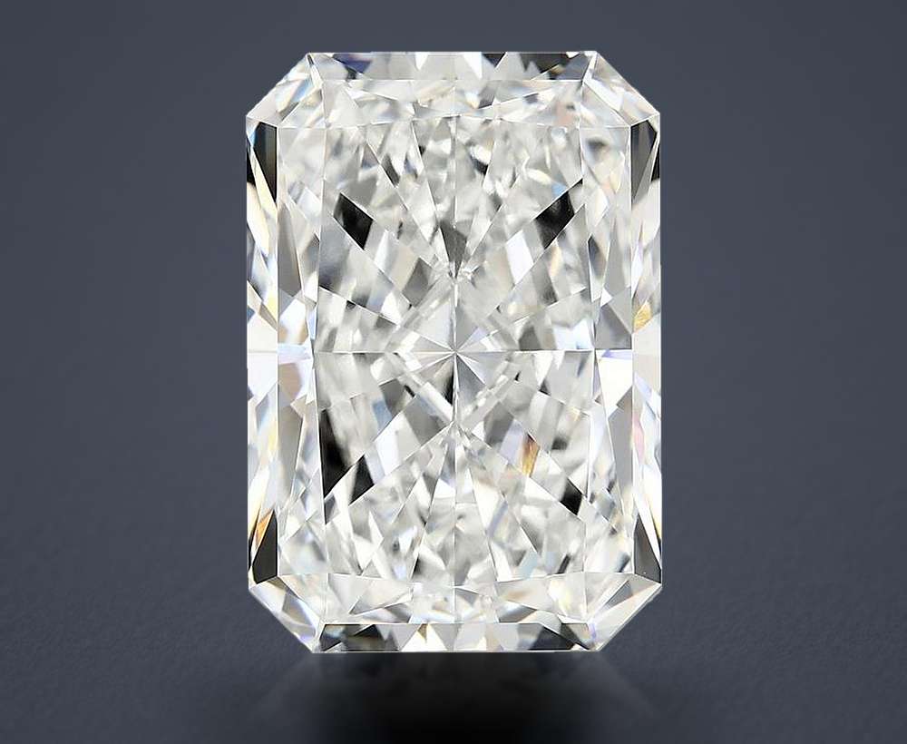 10.24ct F VVS2 Rare Carat Ideal Cut Radiant Lab Grown Diamond