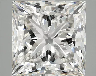 5.06ct G VS2 Rare Carat Ideal Cut Princess Lab Grown Diamond