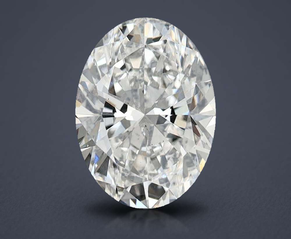 1.68ct D VS2 Rare Carat Ideal Cut Oval Lab Grown Diamond
