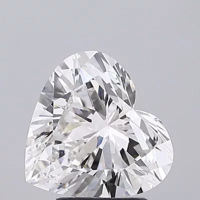 2.76ct G VS1 Rare Carat Ideal Cut Heart Lab Grown Diamond