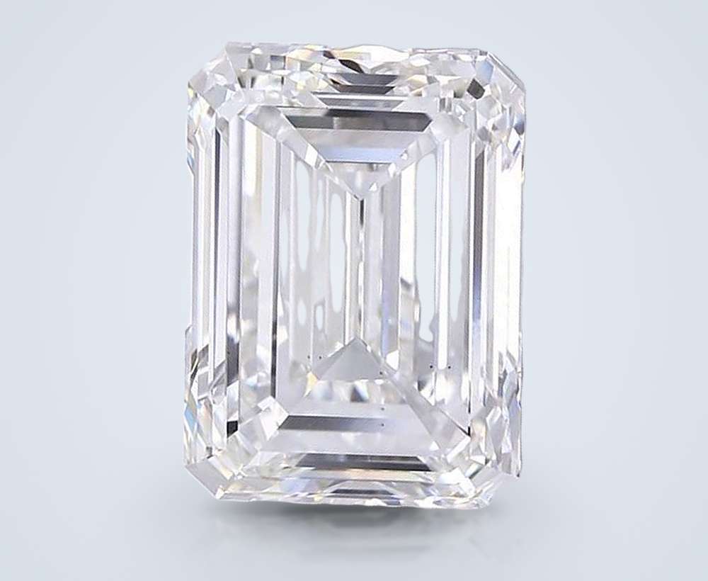 20.10ct F VS2 Very Good Cut Emerald Lab Grown Diamond