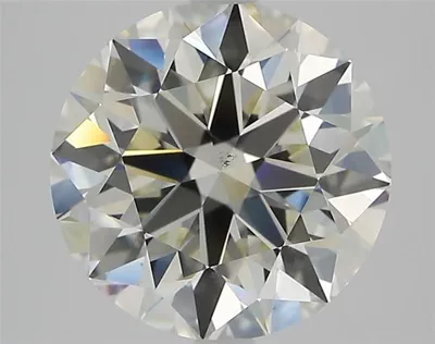 3.01ct K VS2 Rare Carat Ideal Cut Round Diamond