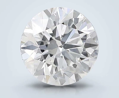 4.02ct F SI2 Rare Carat Ideal Cut Round Diamond