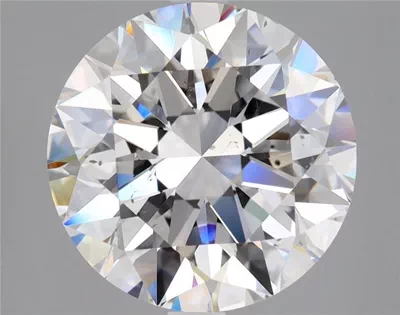 4.01ct D SI1 Rare Carat Ideal Cut Round Diamond