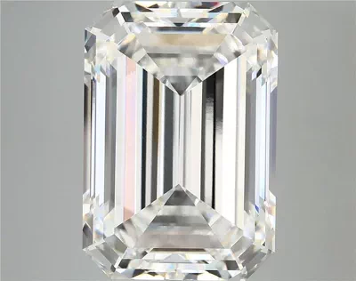 13.32ct F VVS2 Rare Carat Ideal Cut Emerald Lab Grown Diamond
