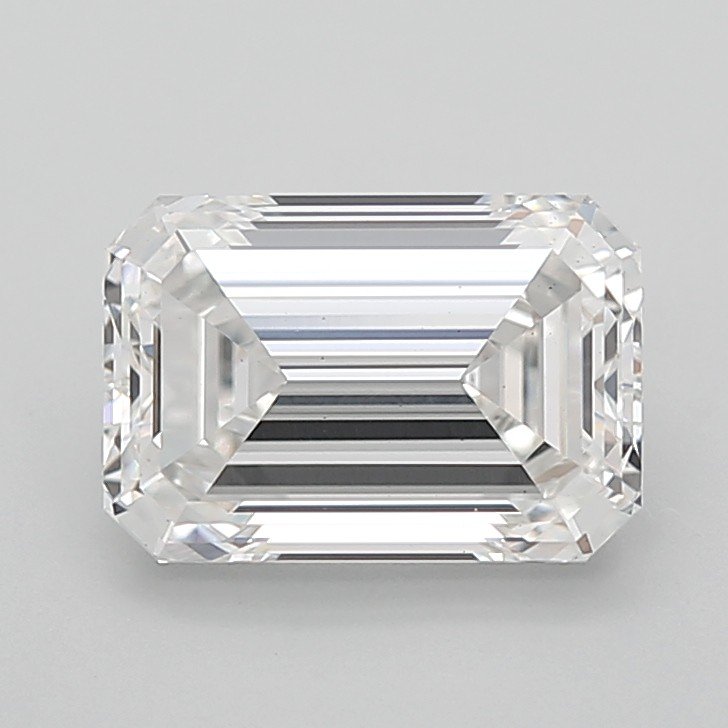 3.05ct F VS1 Rare Carat Ideal Cut Emerald Lab Grown Diamond
