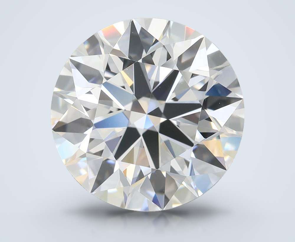 4.34ct D VVS1 Rare Carat Ideal Cut Round Lab Grown Diamond