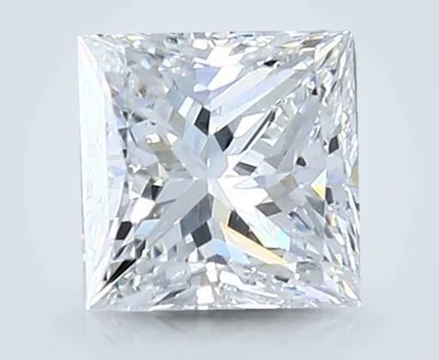 1.01ct F VS2 Rare Carat Ideal Cut Princess Diamond