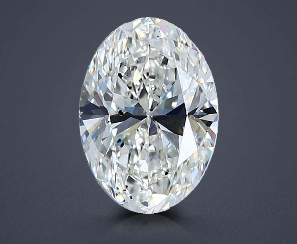 1.81ct H SI1 Rare Carat Ideal Cut Oval Diamond
