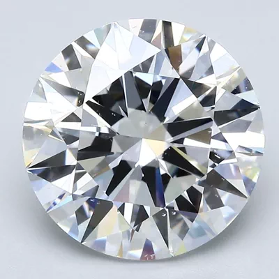 5.02ct E SI1 Rare Carat Ideal Cut Round Diamond
