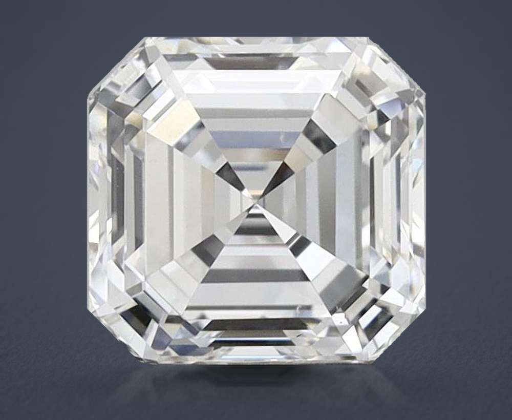 1.47ct E VS2 Excellent Cut Asscher Lab Grown Diamond