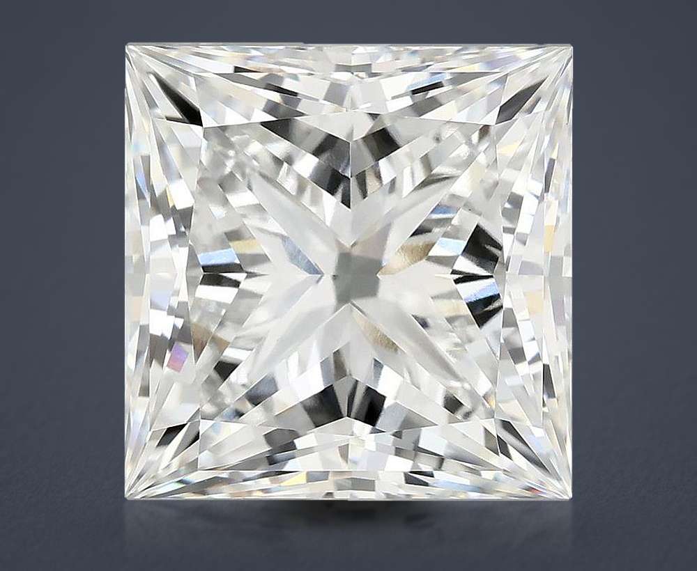 10.20ct F VVS2 Rare Carat Ideal Cut Princess Lab Grown Diamond