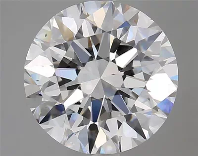 4.03ct F VS2 Rare Carat Ideal Cut Round Diamond