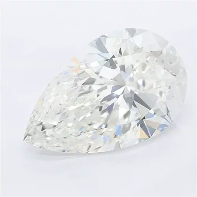 3.57ct F VVS2 Rare Carat Ideal Cut Pear Lab Grown Diamond