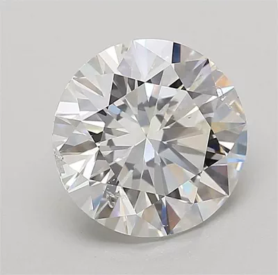 3.01ct E SI2 Rare Carat Ideal Cut Round Diamond