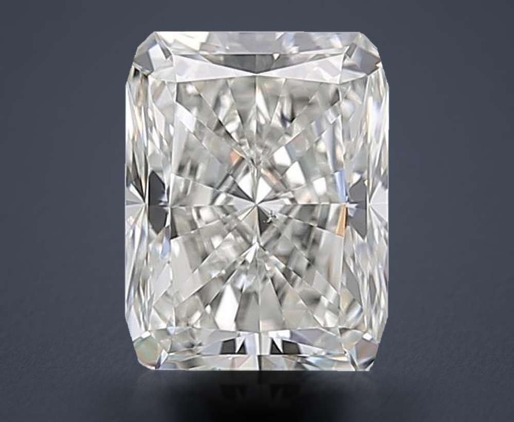 1.05ct J VS2 Rare Carat Ideal Cut Radiant Diamond