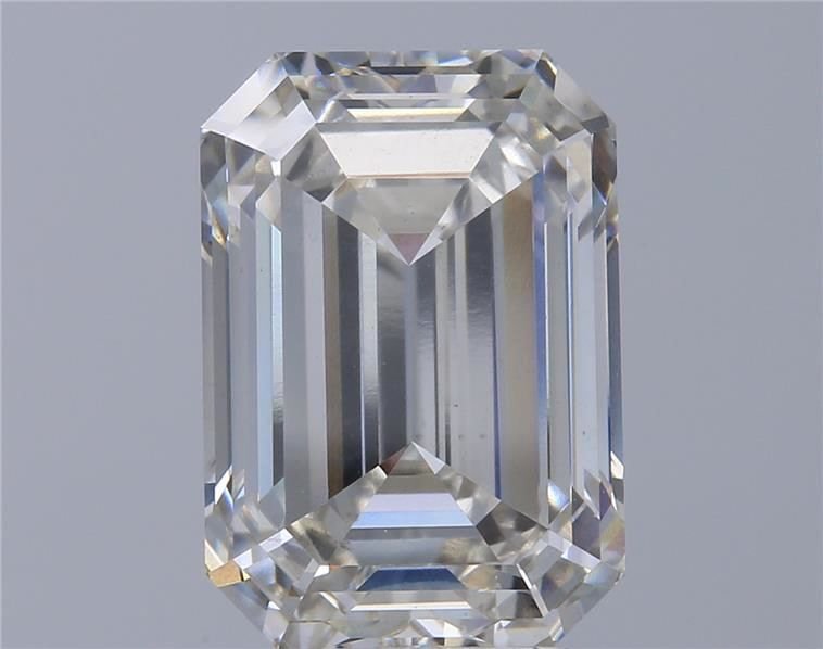5.13ct H VS2 Excellent Cut Emerald Lab Grown Diamond