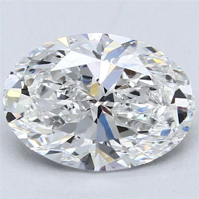 3.01ct E VS2 Rare Carat Ideal Cut Oval Lab Grown Diamond