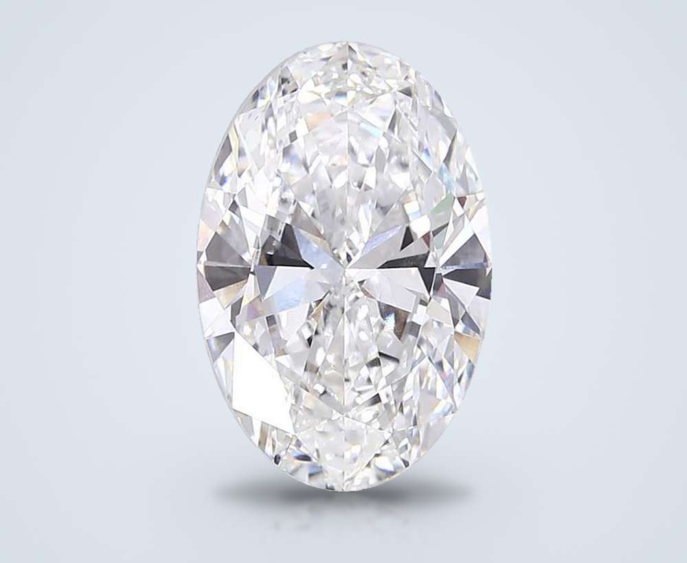 15.07ct F VVS2 Rare Carat Ideal Cut Oval Lab Grown Diamond