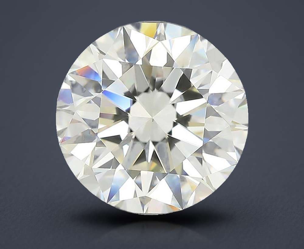 4.57ct K VS1 Rare Carat Ideal Cut Round Diamond